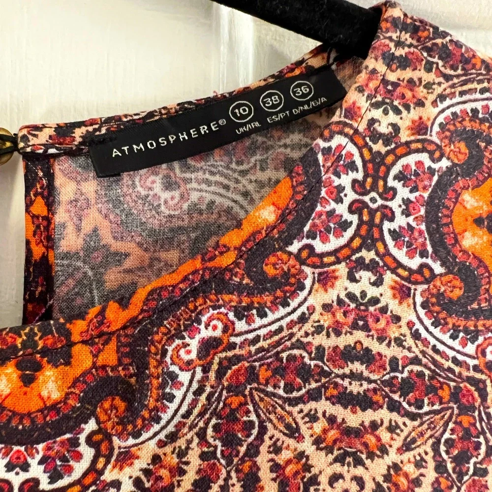 Patterned Fringe Top - Picture 3 of 3